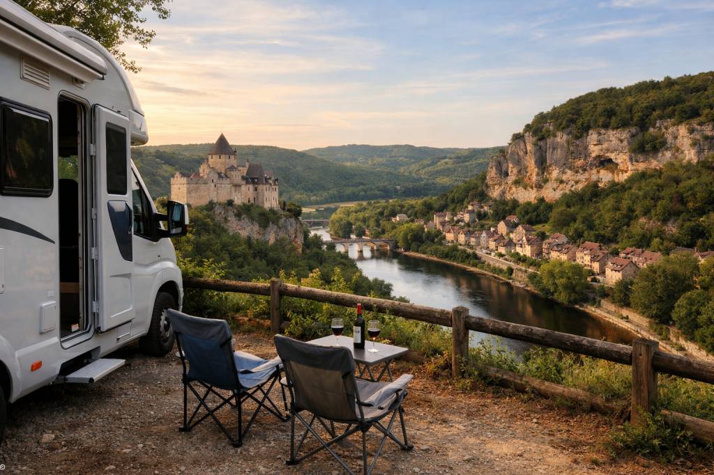 Dordogne en camping car : châteaux, grottes et meilleurs emplacements pour passer la nuit