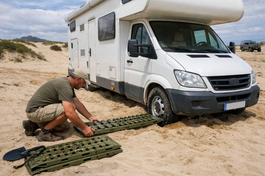 Plaque de désensablage militaire : comment choisir et utiliser cet équipement en camping-car