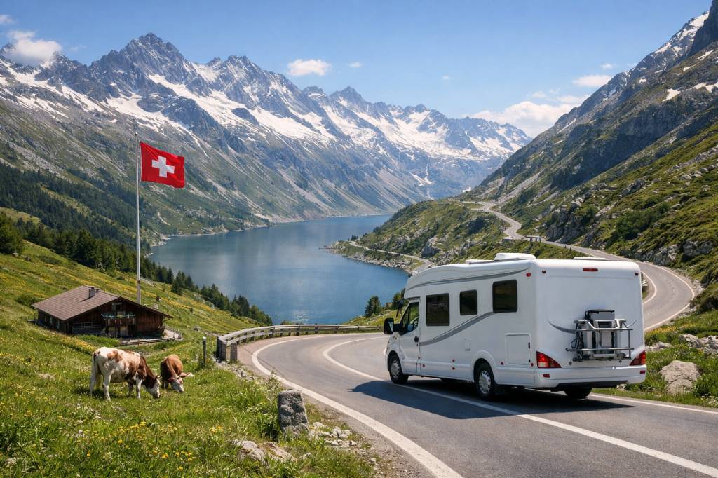 La suisse en camping car : routes panoramiques, vignettes et règles à connaître