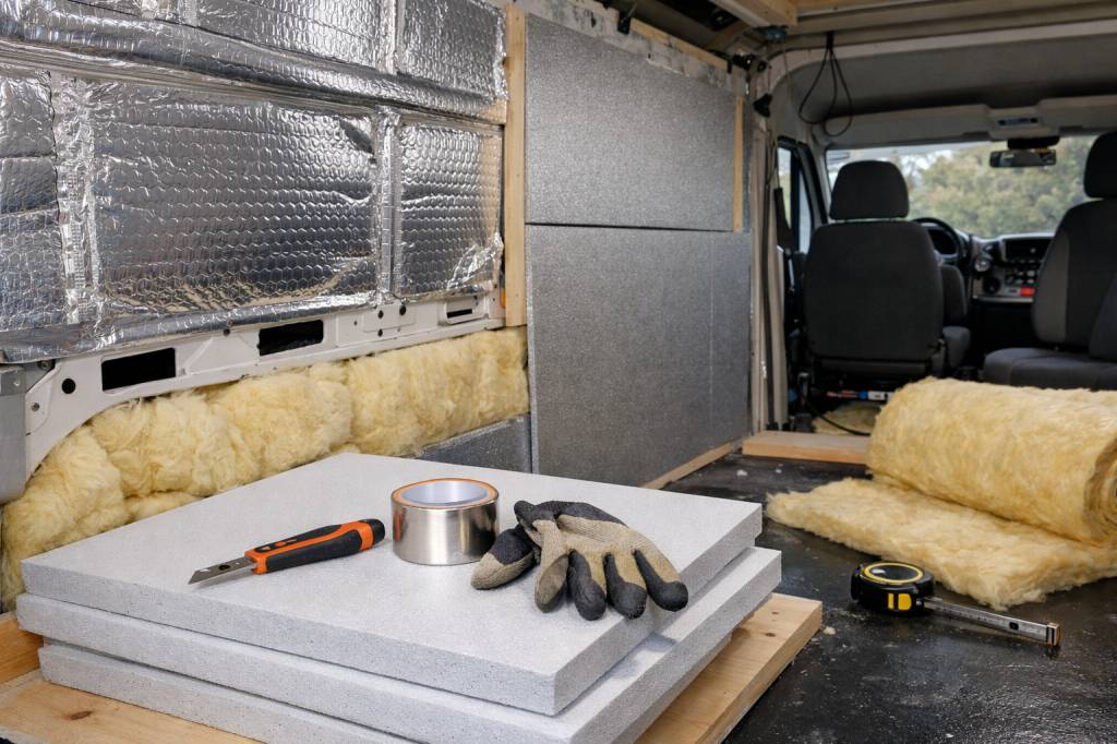 Isolant camping car : matériaux, techniques de pose et erreurs à éviter