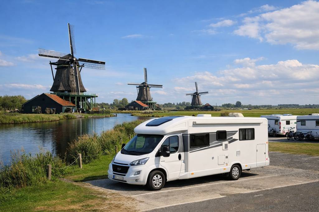 Camping car en hollande : découvrir les moulins, les polders et les aires officielles