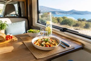 Idées repas camping car : des recettes simples et savoureuses à préparer en voyage